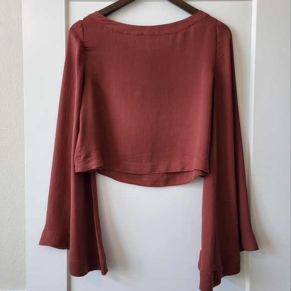 Free People bell sleeve blouse - Picture 3 of 12
